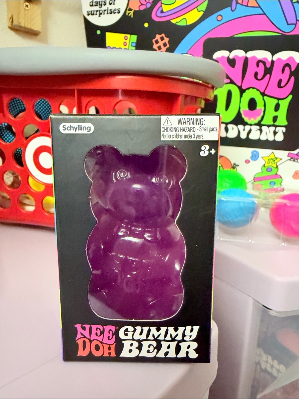 NeeDoh Gummy Bear Squeeze Toy - Purple
